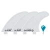 3 Ailerons 500 Bords Softs 4"5 X3 Blanc Nouvelle Matière -Le Surf Boutique 3 ailerons 500 bords softs 45 x3 blanc nouvelle matiere