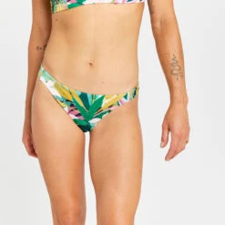 Bas De Maillot De Bain Culotte Femme - Aly Tropical Vert -Le Surf Boutique bas de maillot de bain culotte femme aly tropical vert 2