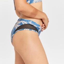 Bas De Maillot De Bain Culotte Femme - Savana Palmer Bleu -Le Surf Boutique bas de maillot de bain culotte femme savana palmer bleu 3