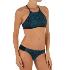 Bas De Maillot De Bain De Surf Femme Plissée Côté NIKI SHIBO BLEU -Le Surf Boutique bas de maillot de bain de surf femme plissee cote niki shibo bleu 4