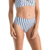 BAS DE MAILLOT DE BAIN DE SURF FEMME TAILLE HAUTE GAINANTE NORA MARIN BLANC GRIS -Le Surf Boutique bas de maillot de bain de surf femme taille haute gainante nora marin blanc gris