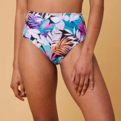 BAS DE MAILLOT DE BAIN DE SURF FEMME TAILLE HAUTE ROMI JIMA BLACK