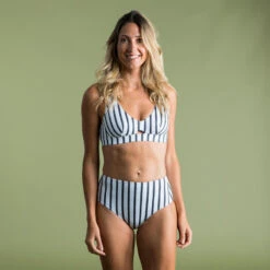 Bas De Maillot De Bain De Surf Femme Taille Haute ROMI MARIN BLANC GRIS FONCE -Le Surf Boutique bas de maillot de bain de surf femme taille haute romi marin blanc gris fonce 4