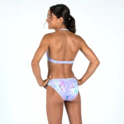 Bas De Maillot De Bain Fille - 100 Zeli Palm Violet -Le Surf Boutique bas de maillot de bain fille 100 zeli palm violet 2