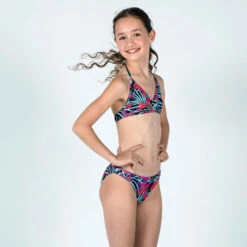 Bas De Maillot De Bain Fille - 100 Zeli Tropical Party Rose -Le Surf Boutique bas de maillot de bain fille 100 zeli tropical party rose 1