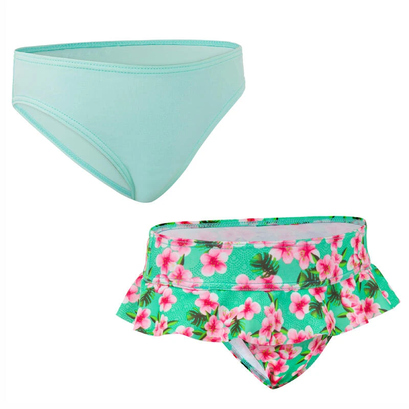Bas De Maillot De Bain FILLETTE MENTHE MADI 100 3 Bas De Maillot De Bain FILLETTE MENTHE MADI 100
