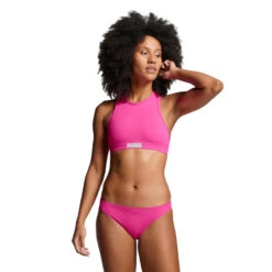 Bas De Maillot De Bain Hipster Pour Femmes PUMA Neon Pink -Le Surf Boutique bas de maillot de bain hipster pour femmes puma neon pink 2