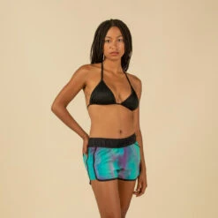 Boardshort Surf Femme TINI BLUR Avec Ceinture élastiquée Et Cordon De Serrage -Le Surf Boutique boardshort surf femme tini blur avec ceinture elastiquee et cordon de serrage 3