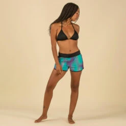 Boardshort Surf Femme TINI BLUR Avec Ceinture élastiquée Et Cordon De Serrage -Le Surf Boutique boardshort surf femme tini blur avec ceinture elastiquee et cordon de serrage 4