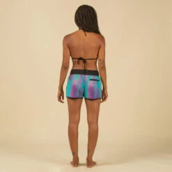 Boardshort Surf Femme TINI BLUR Avec Ceinture élastiquée Et Cordon De Serrage -Le Surf Boutique boardshort surf femme tini blur avec ceinture elastiquee et cordon de serrage 5
