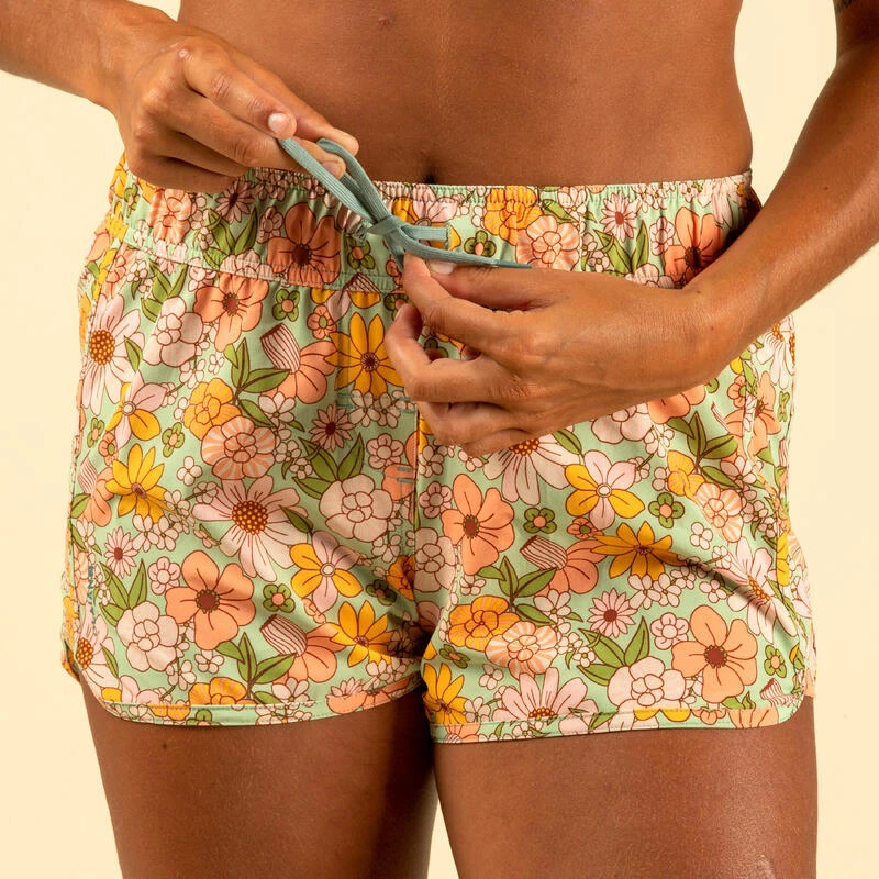 Boardshort Surf Femme TINI VINTAGE Avec Ceinture élastiquée Et Cordon De Serrage – Image 5