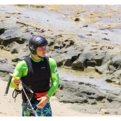 Casque De Protection Unisexe Kitesurf Et Sport Nautiques OCEAN DELPHN Noir -Le Surf Boutique casque de protection unisexe kitesurf et sport nautiques ocean delphn noir 2