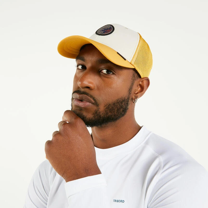 Tribord Casquette Bateau Sailing 500 Adulte Voile Beige Ocre 4 Tribord Casquette Bateau Sailing 500 Adulte Voile Beige Ocre – Image 2