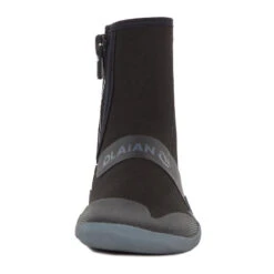 Le Surf Boutique -Le Surf Boutique chaussons surf bottillons 500 neoprene zip 3 mm noir gris 1