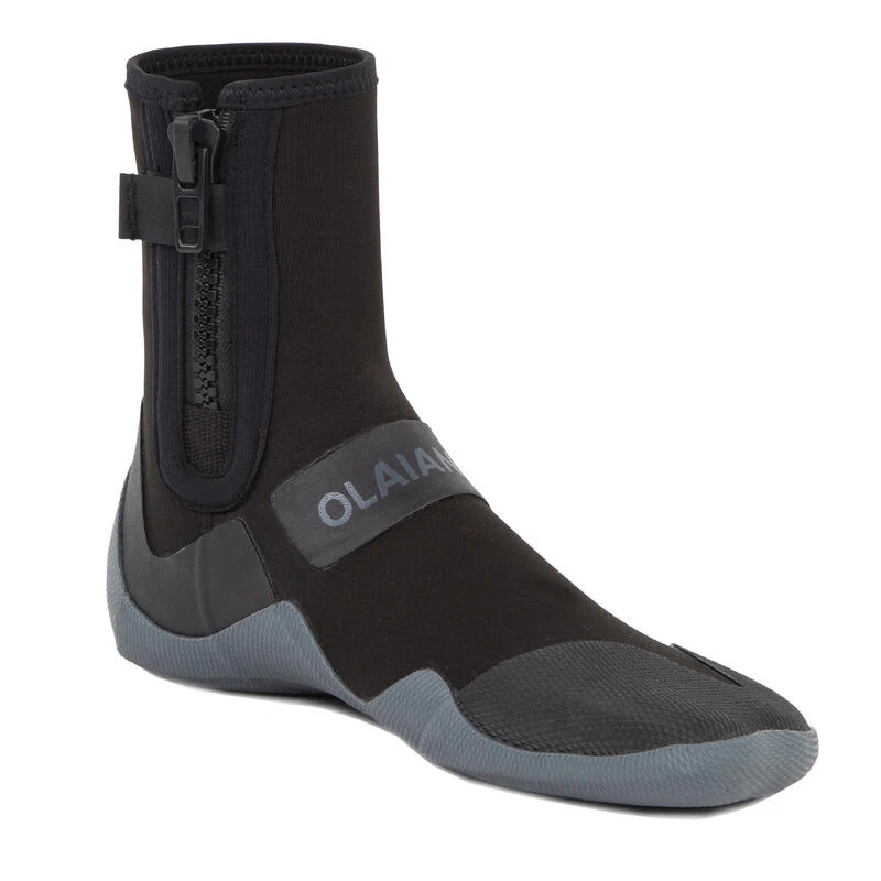Chaussons Surf Bottillons 500 Néoprène Zip 3 Mm Noir Gris 3 Chaussons Surf Bottillons 500 Néoprène Zip 3 Mm Noir Gris
