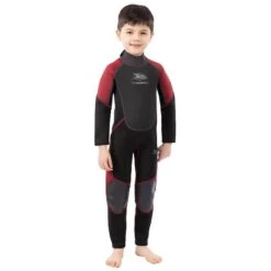 TRESPASS Combinaison De Plongée AMIGO 3MM Enfant (Bordeaux Chiné) -Le Surf Boutique combinaison de plongee amigo 3mm enfant bordeaux chine 2