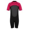 Regatta Combinaison De Plongée SHORTY Enfant (Noir / Rose Foncé) -Le Surf Boutique combinaison de plongee shorty enfant noir rose fonce