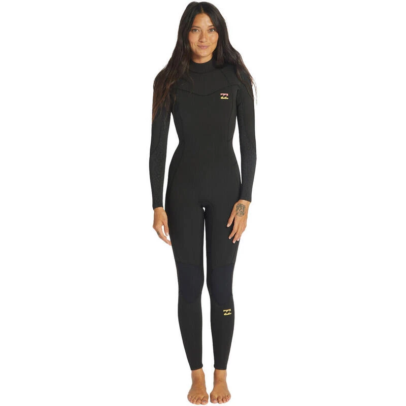 Billabong Combinaison De Surf Synergy 5/4mm - Zip Au Dos - Noir Femmes 3 Billabong Combinaison De Surf Synergy 5/4mm - Zip Au Dos - Noir Femmes
