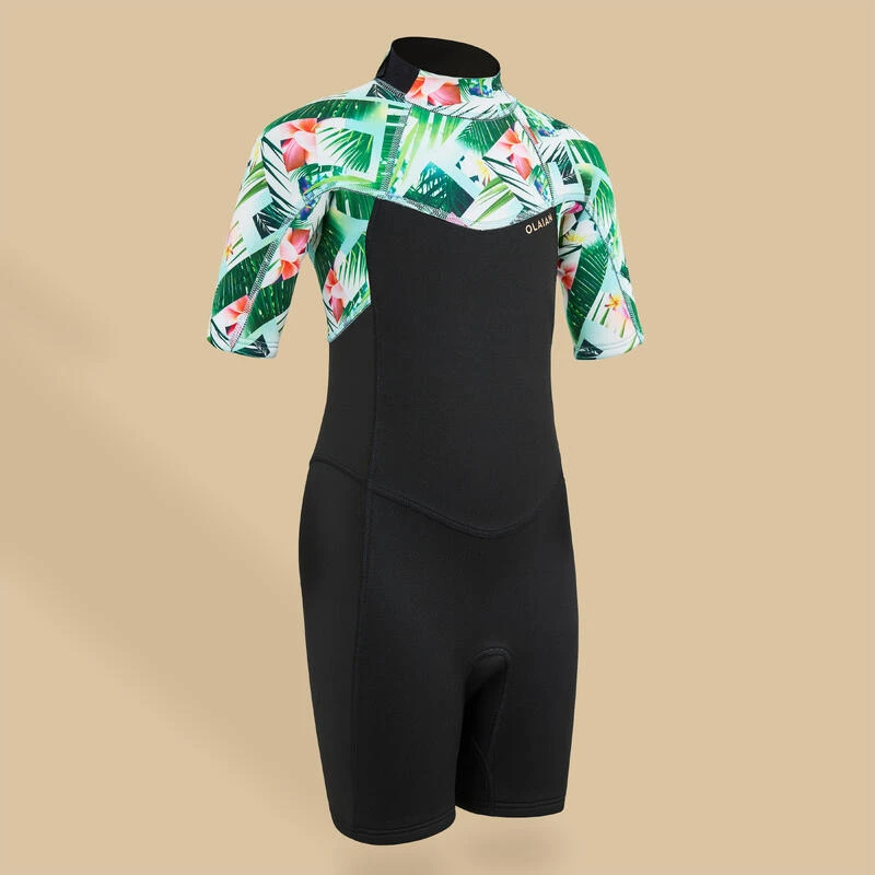 COMBINAISON SURF SHORTY 500 NEOPRENE 1.5MM FILLE NOIRE TIARE 3 COMBINAISON SURF SHORTY 500 NEOPRENE 1.5MM FILLE NOIRE TIARE