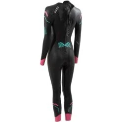 Zone3 Femmes Agile Swim Combinaison Néoprène - Black / Pink / Turquoise -Le Surf Boutique femmes agile swim combinaison neoprene black pink turquoise 1