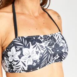 Haut De Maillot De Bain Bandeau Femme - Lori Borneo Noir -Le Surf Boutique haut de maillot de bain bandeau femme lori borneo noir 4