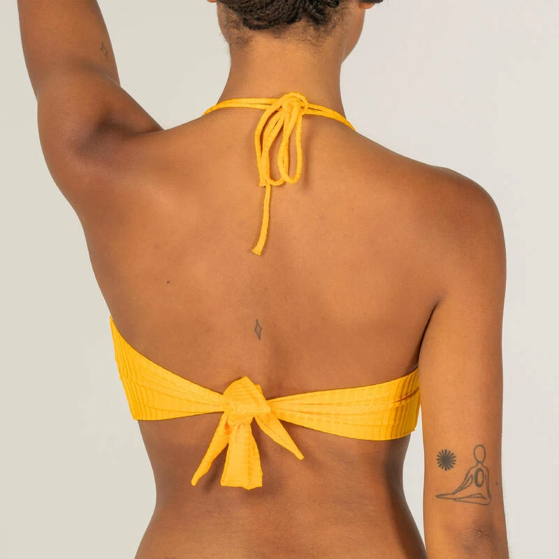 HAUT DE MAILLOT DE BAIN BANDEAU LAURA JAUNE AVEC COQUES AMOVIBLES 9 HAUT DE MAILLOT DE BAIN BANDEAU LAURA JAUNE AVEC COQUES AMOVIBLES – Image 7