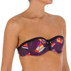 Tribord Haut De Maillot De Bain Femme Bandeau Armatures LEA PHOENIX Lien Cou Amovible -Le Surf Boutique haut de maillot de bain femme bandeau armatures lea phoenix lien cou amovible 4