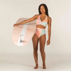 Haut De Maillot De Bain Femme Brassière De Surf ANA BLUR PINK -Le Surf Boutique haut de maillot de bain femme brassiere de surf ana blur pink 5