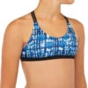 HAUT DE MAILLOT DE BAIN SURF FILLE BRASSIÈRE BLEU BONDI 500 -Le Surf Boutique haut de maillot de bain surf fille brassiere bleu bondi 500