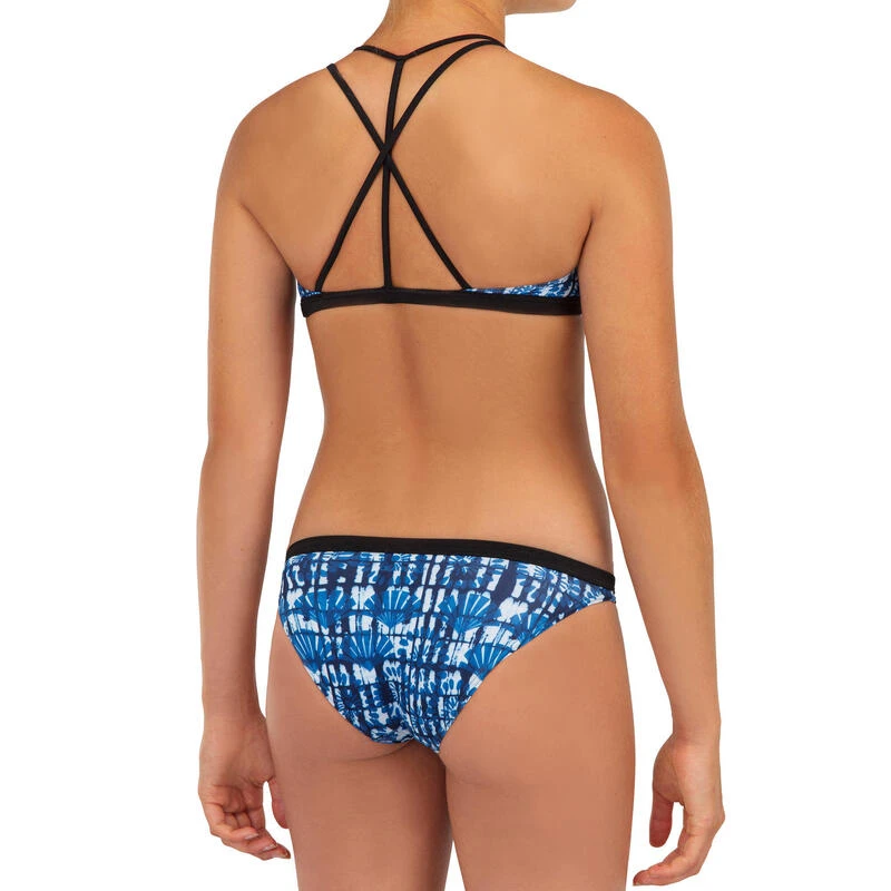 HAUT DE MAILLOT DE BAIN SURF FILLE BRASSIÈRE BLEU BONDI 500 7 HAUT DE MAILLOT DE BAIN SURF FILLE BRASSIÈRE BLEU BONDI 500 – Image 5