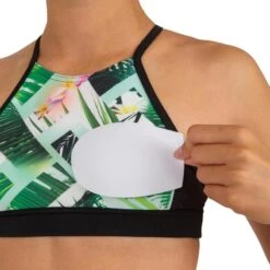 HAUT DE MAILLOT DE BAIN SURF FILLE BRASSIERE VERT BAHA 900 -Le Surf Boutique haut de maillot de bain surf fille brassiere vert baha 900 1