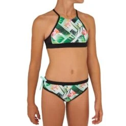 HAUT DE MAILLOT DE BAIN SURF FILLE BRASSIERE VERT BAHA 900 -Le Surf Boutique haut de maillot de bain surf fille brassiere vert baha 900 2