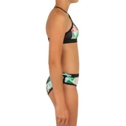 HAUT DE MAILLOT DE BAIN SURF FILLE BRASSIERE VERT BAHA 900 -Le Surf Boutique haut de maillot de bain surf fille brassiere vert baha 900 4