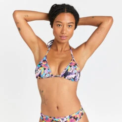 Haut De Maillot De Bain Triangle Femme - Mae Bibi Rose -Le Surf Boutique haut de maillot de bain triangle femme mae bibi rose 2