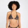 Haut De Maillot De Bain Triangle Femme - Mae Noir Pailleté -Le Surf Boutique haut de maillot de bain triangle femme mae noir paillete