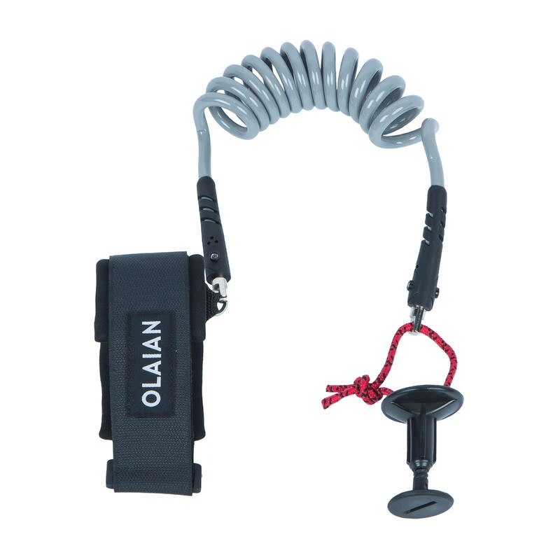 Leash Bodyboard 500 Gris 2 En 1 Poignet Biceps. Plug Inclus 3 Leash Bodyboard 500 Gris 2 En 1 Poignet Biceps. Plug Inclus