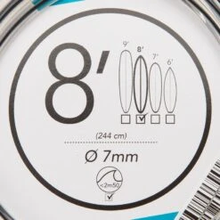 Leash Surf 8' (240 Cm) Diamètre 7 Mm Noir -Le Surf Boutique leash surf 8 240 cm diametre 7 mm noir 5