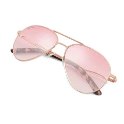 Lunettes De Soleil Aviateur Acier Inox Surf Homme Et Femme San Siro Pêche Rosé -Le Surf Boutique lunettes de soleil aviateur acier inox surf homme et femme san siro peche rose 2