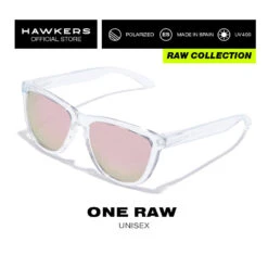 HAWKERS Lunettes De Soleil Pour Homme Et Femme POLARIZED AIR ROSE GOLD - ONE Raw -Le Surf Boutique lunettes de soleil pour homme et femme polarized air rose gold one raw 1