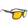 Lunettes De Soleil POZZ' Noir Mat, CX Polarisés ORANGE - Cat.3 - MUNDAKA -Le Surf Boutique lunettes de soleil pozz noir mat cx polarises orange cat3 mundaka