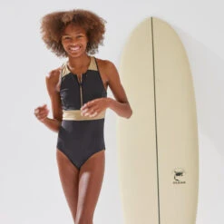 MAILLOT DE BAIN 1 PIECE CALYSTA FILLE 900 NOIR OR -Le Surf Boutique maillot de bain 1 piece calysta fille 900 noir or 1
