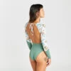 Maillot De Bain 1 Pièce Manches Longues Femme - Mary Belly Blanc -Le Surf Boutique maillot de bain 1 piece manches longues femme mary belly blanc