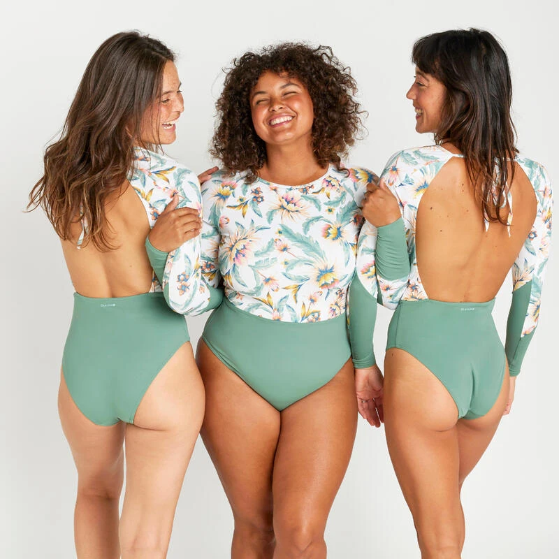 Maillot De Bain 1 Pièce Manches Longues Femme - Mary Belly Blanc 6 Maillot De Bain 1 Pièce Manches Longues Femme - Mary Belly Blanc – Image 4