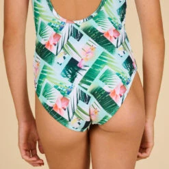 MAILLOT DE BAIN 1 PIECE TRIANGLE FILLE 500 VERT -Le Surf Boutique maillot de bain 1 piece triangle fille 500 vert 3