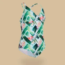 MAILLOT DE BAIN 1 PIECE TRIANGLE FILLE 500 VERT -Le Surf Boutique maillot de bain 1 piece triangle fille 500 vert 6
