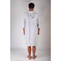 Pacifique Sud | Poncho Surf | Gris Clair | Avec Manches -Le Surf Boutique pacifique sud poncho surf gris clair avec manches 5