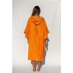 Pacifique Sud | Poncho Surf | Orange | Avec Manches -Le Surf Boutique pacifique sud poncho surf orange avec manches 2