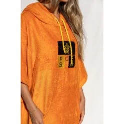 Pacifique Sud | Poncho Surf | Orange | Avec Manches -Le Surf Boutique pacifique sud poncho surf orange avec manches 4