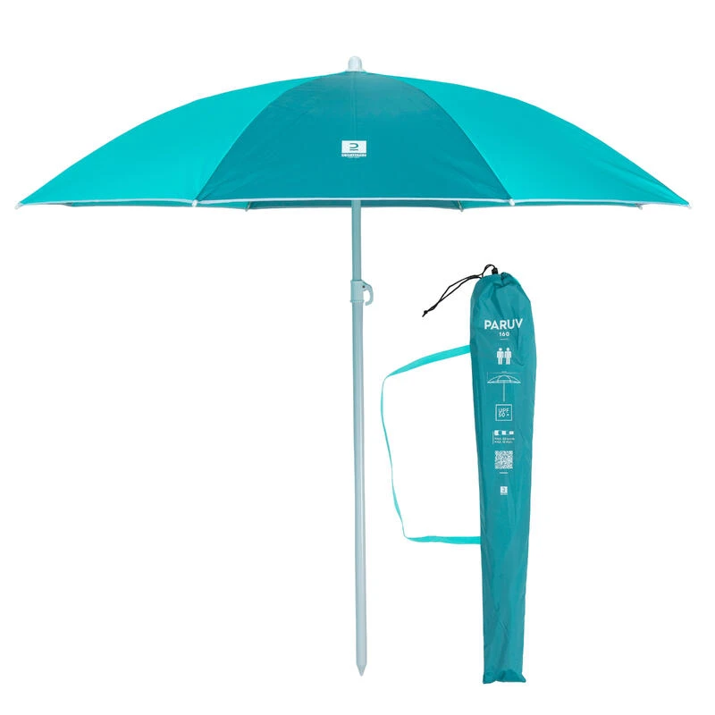 Decathlon PARASOL DE PLAGE PARUV 160 UPF 50+ 2 PLACES - Bleu Vert 3 Decathlon PARASOL DE PLAGE PARUV 160 UPF 50+ 2 PLACES - Bleu Vert