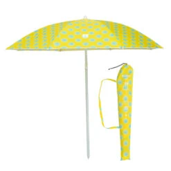 Decathlon PARASOL DE PLAGE PARUV 160 UPF 50+ 2 PLACES - IMPRIMÉ JAUNE